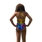 Jowe Bliss Tie-Back Swimsuit - Yellow Strap