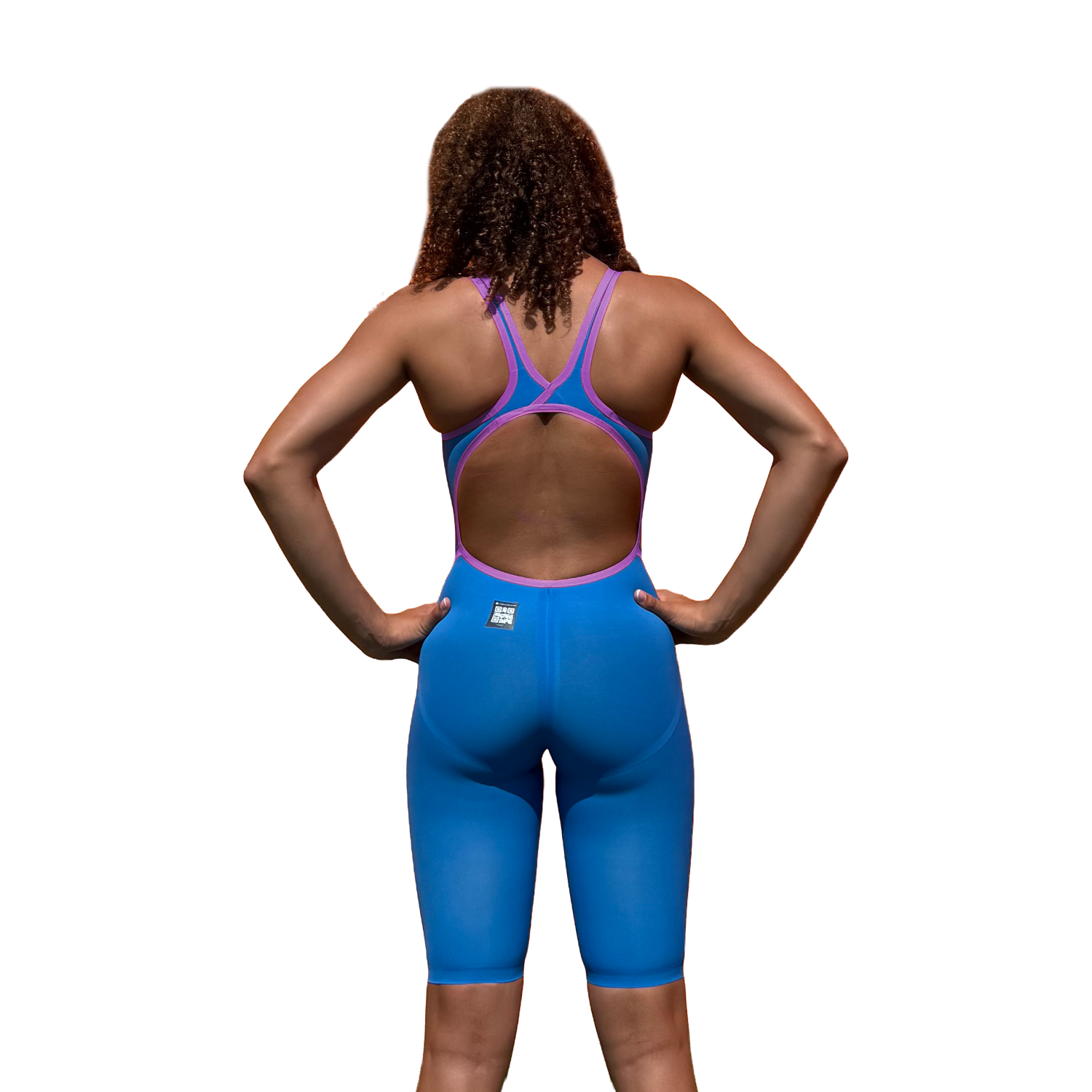 Jowe Girls Junior Kneeskin - Serene Blue / Holographic Iridescent