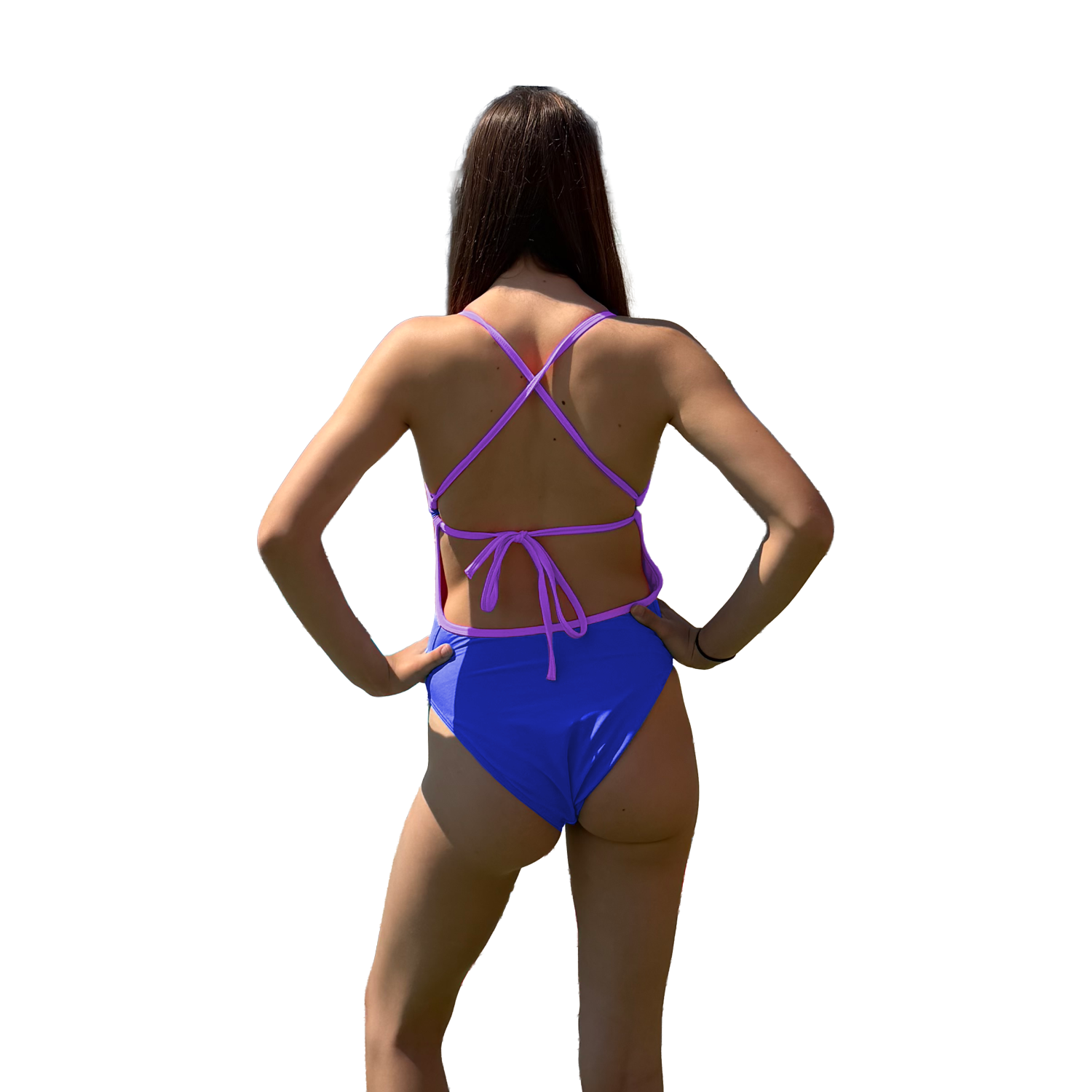 Jowe Women's Tie-Back Swimsuit - New Cancun / Paddle
